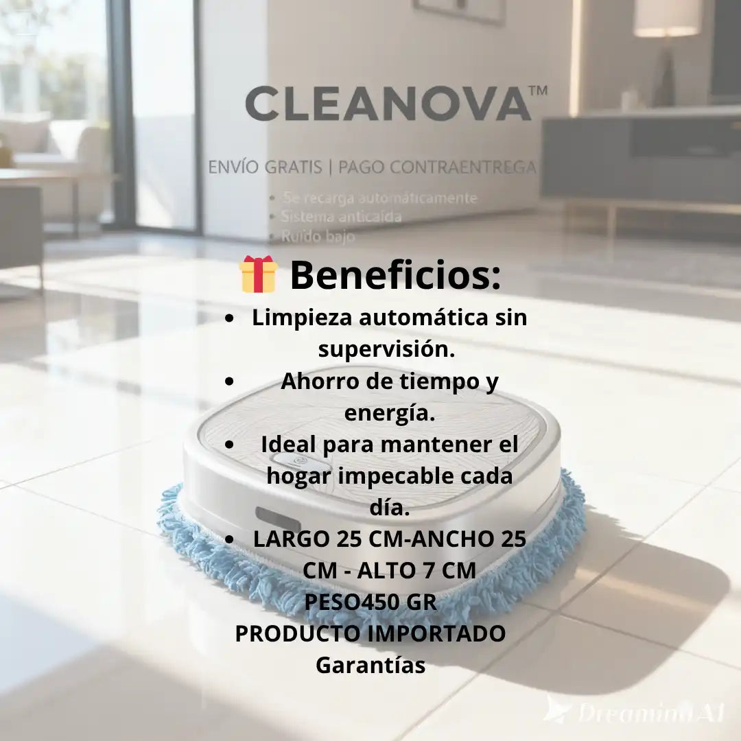 CLEANOVA™ | Aspira, barre y trapea sin esfuerzo + OBSEQUIO 🎁