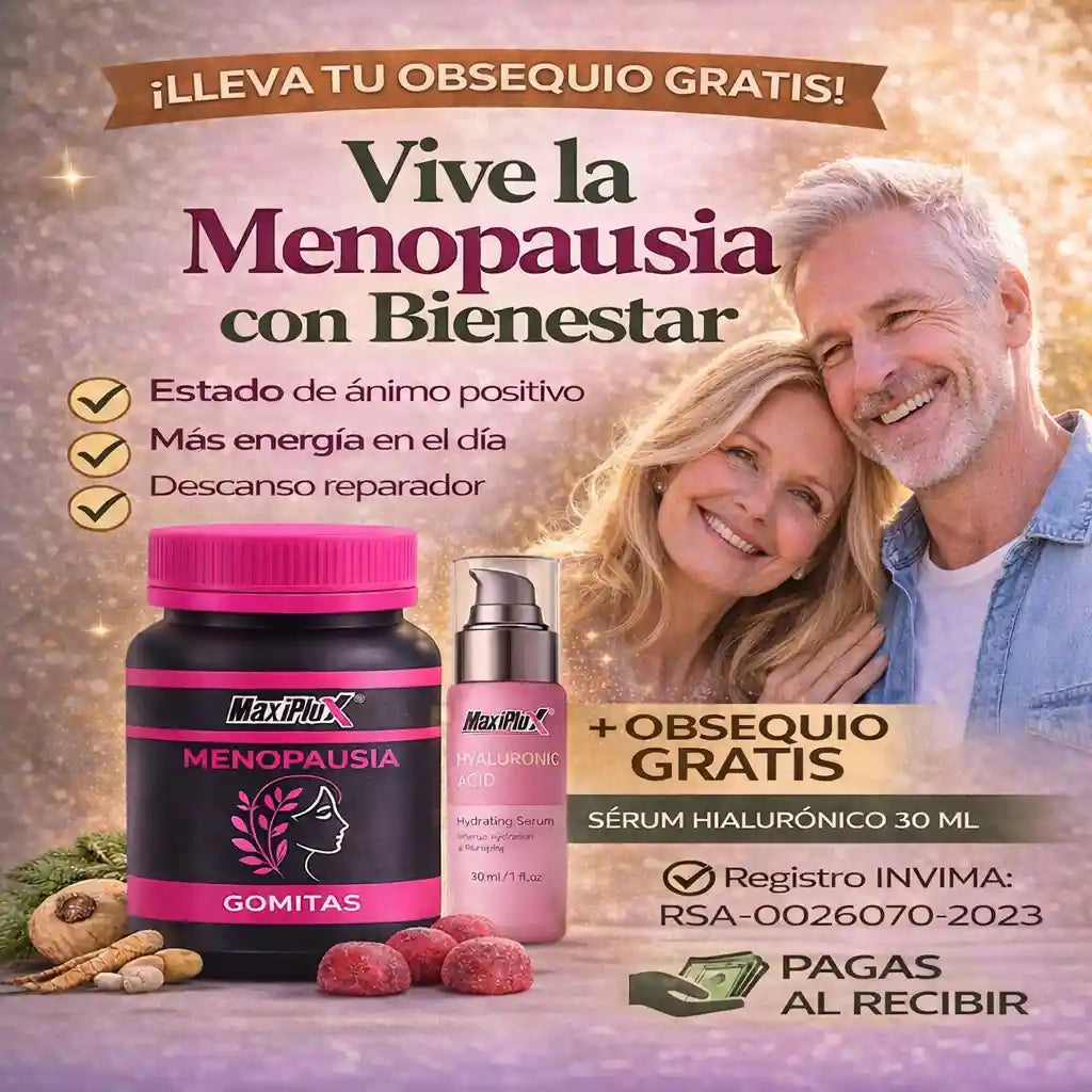 GOMAS MENOPAUSIA + OBSEQUIO SERUM HYALURONIC