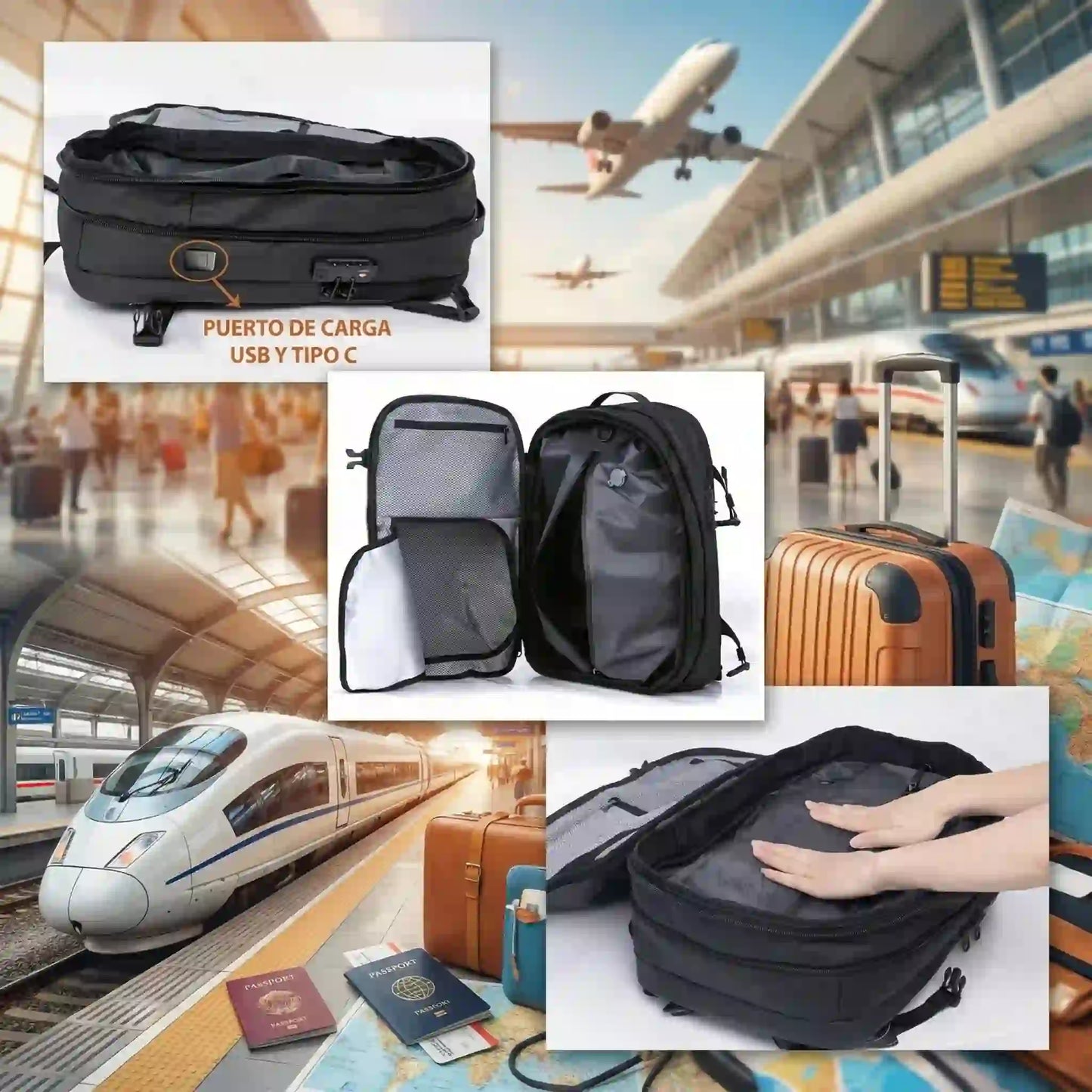 AIRPACK™ MALETA VIAJERA CON BOMBA DE SUCCION