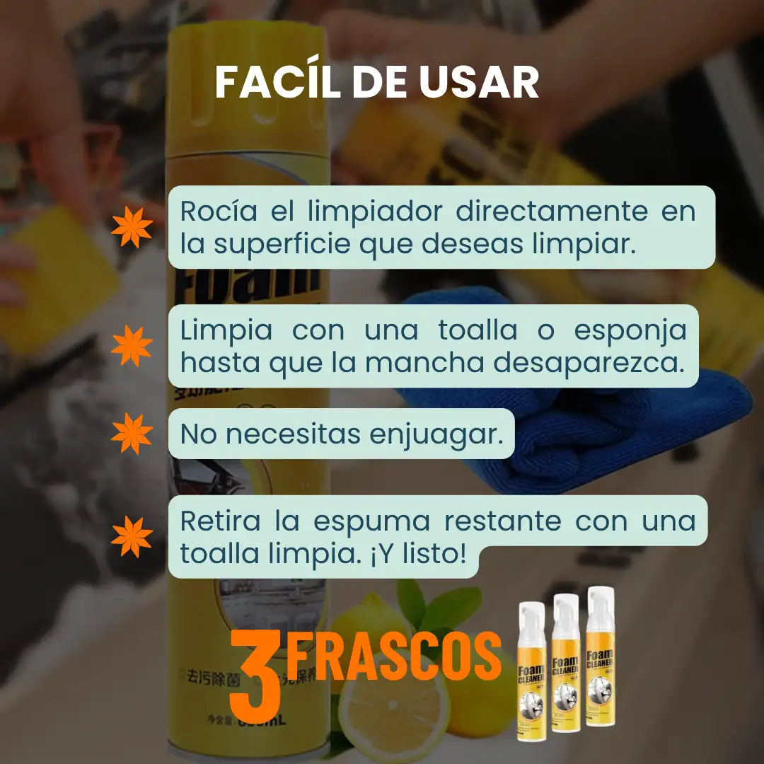 Espuma Limpiadora X3