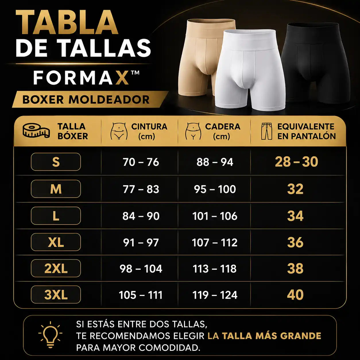 FORMAX™ | Boxer Moldeador Masculino