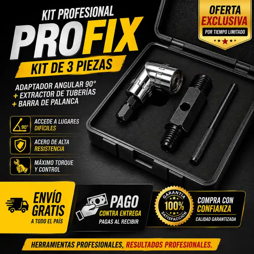 ProFix Kit™ Atornilla, accede y extrae sin complicaciones.