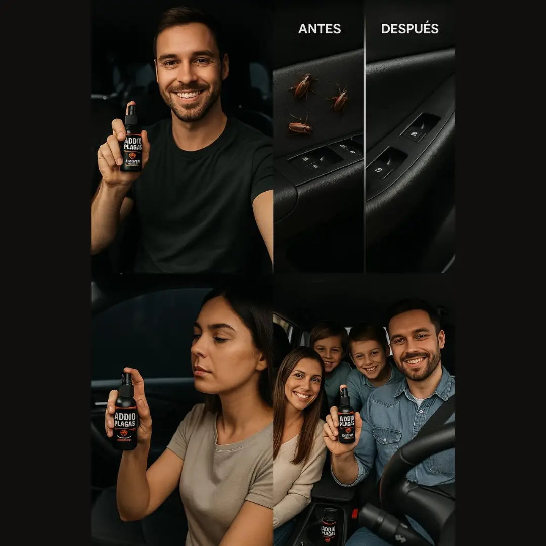 ADDIO PLAGAS Fumigante Automotriz Oferta 3x1