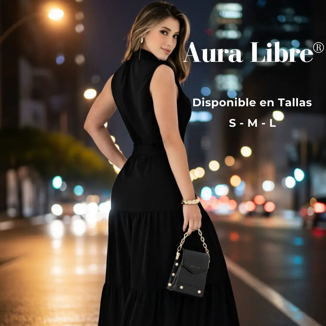 Aura Libre® Vestido de Silueta Amplia