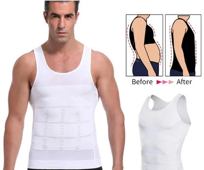 BodyFlex® Camisilla Moldeadora y Transpirable 2X1 Negro y Blanco