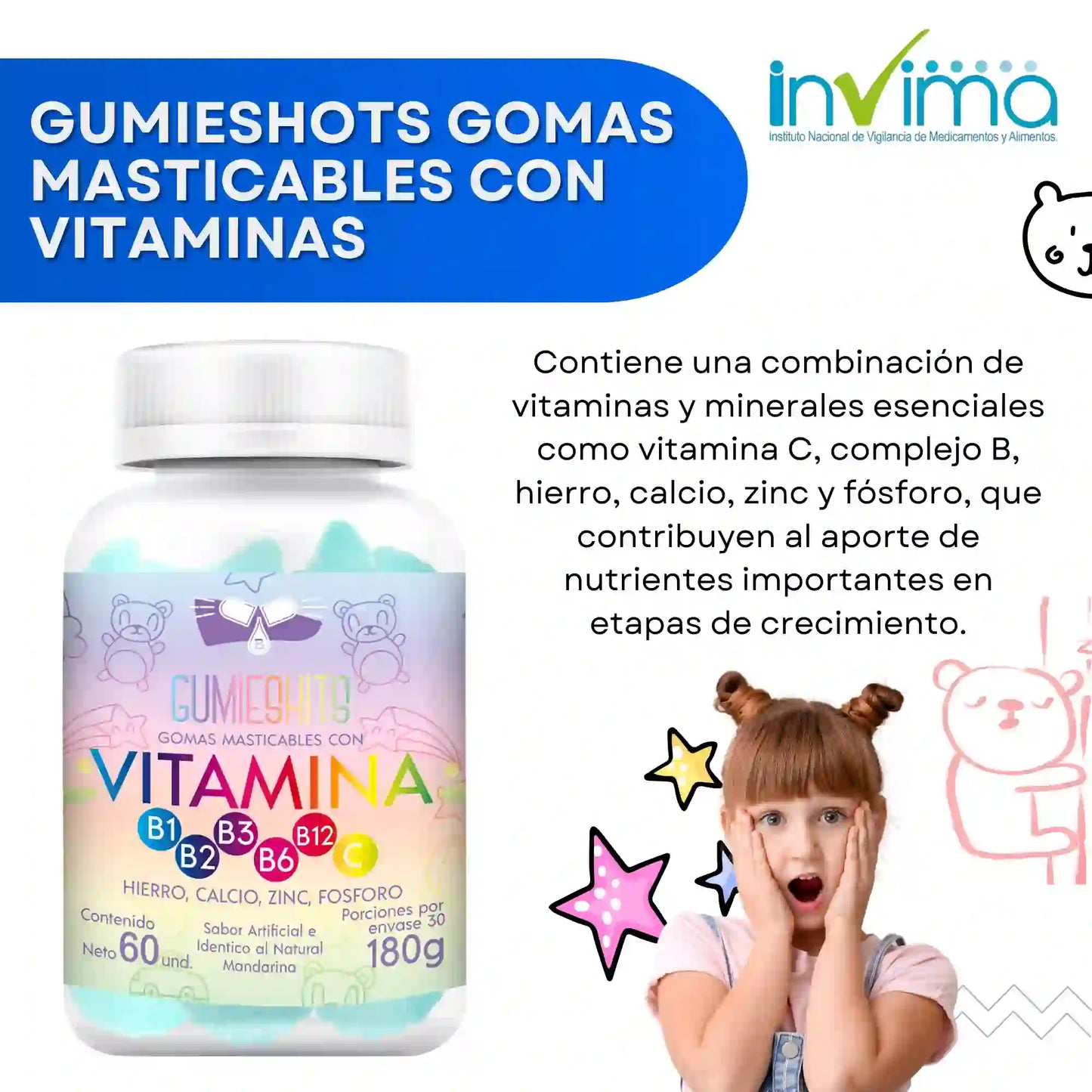 VitaKids™ Gummies Multivitamínico en gomas para niños