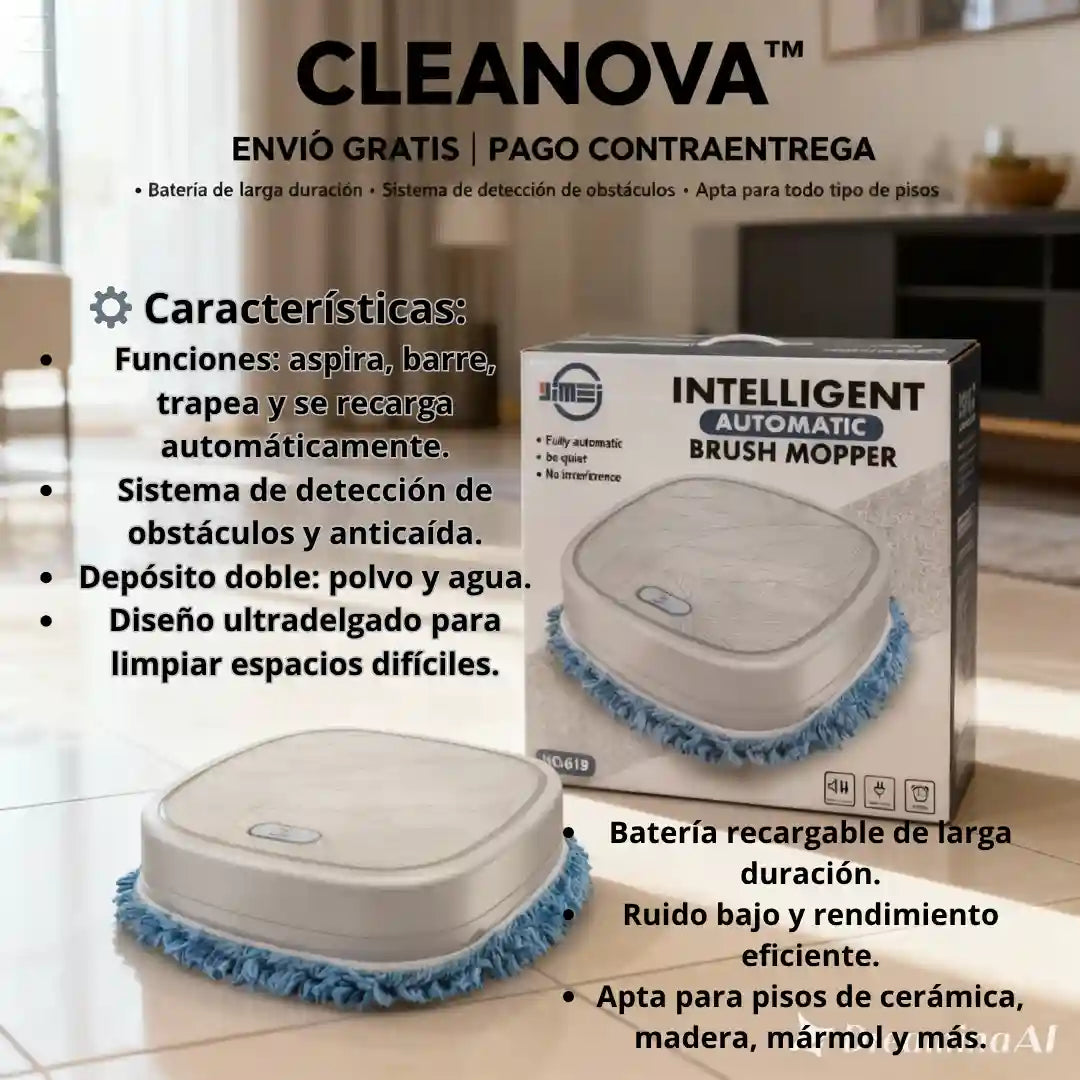 CLEANOVA™ | Aspira, barre y trapea sin esfuerzo + OBSEQUIO 🎁