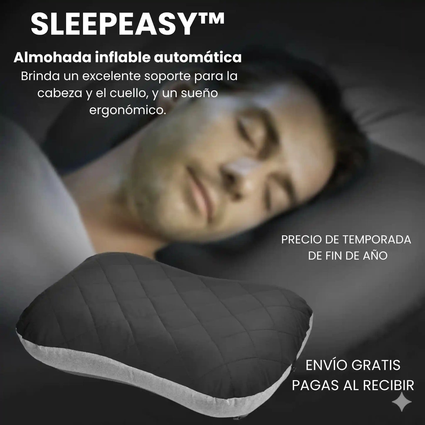 SLEEPEASY™ | ALMOHADA PLEGABLE INFLABLE