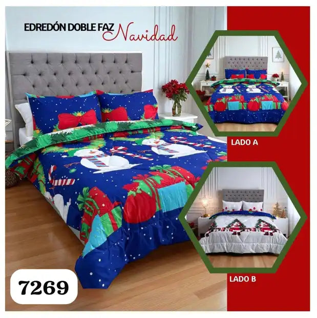 Edredón Doble Faz | Navidad Mágica | Cama Doble