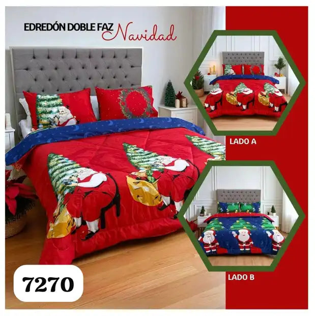 Edredón Doble Faz | Navidad Mágica | Cama Doble