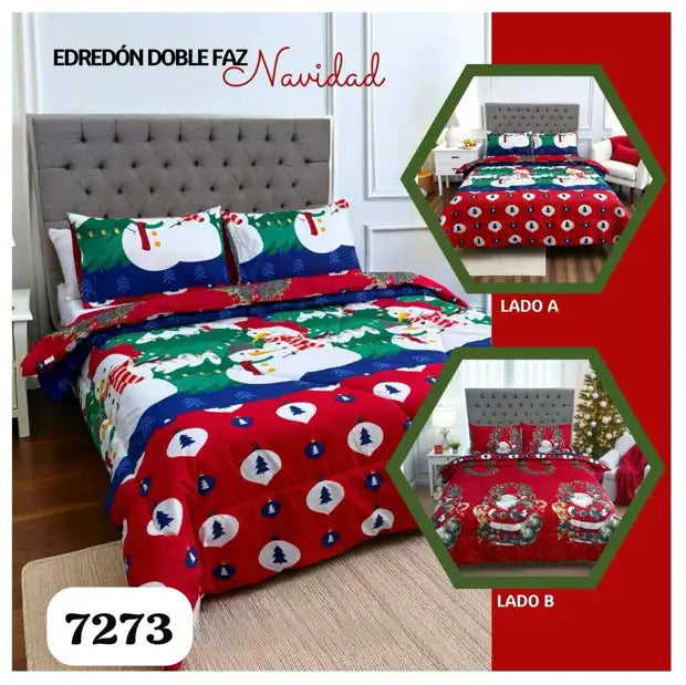 Edredón Doble Faz | Navidad Mágica | Cama Doble
