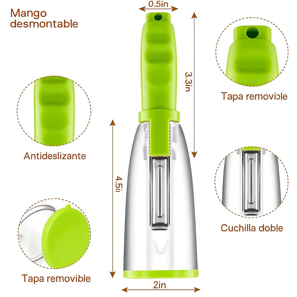 PelaFácil Premium - Pelador y rallador para papas y verduras