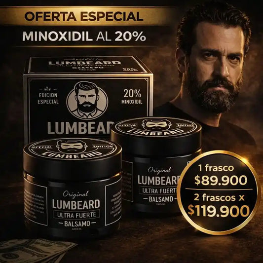 Lumbeard Crecimiento de Barba Fuerza Natural Lleva 1 x $89.900 - 2 x $119.900
