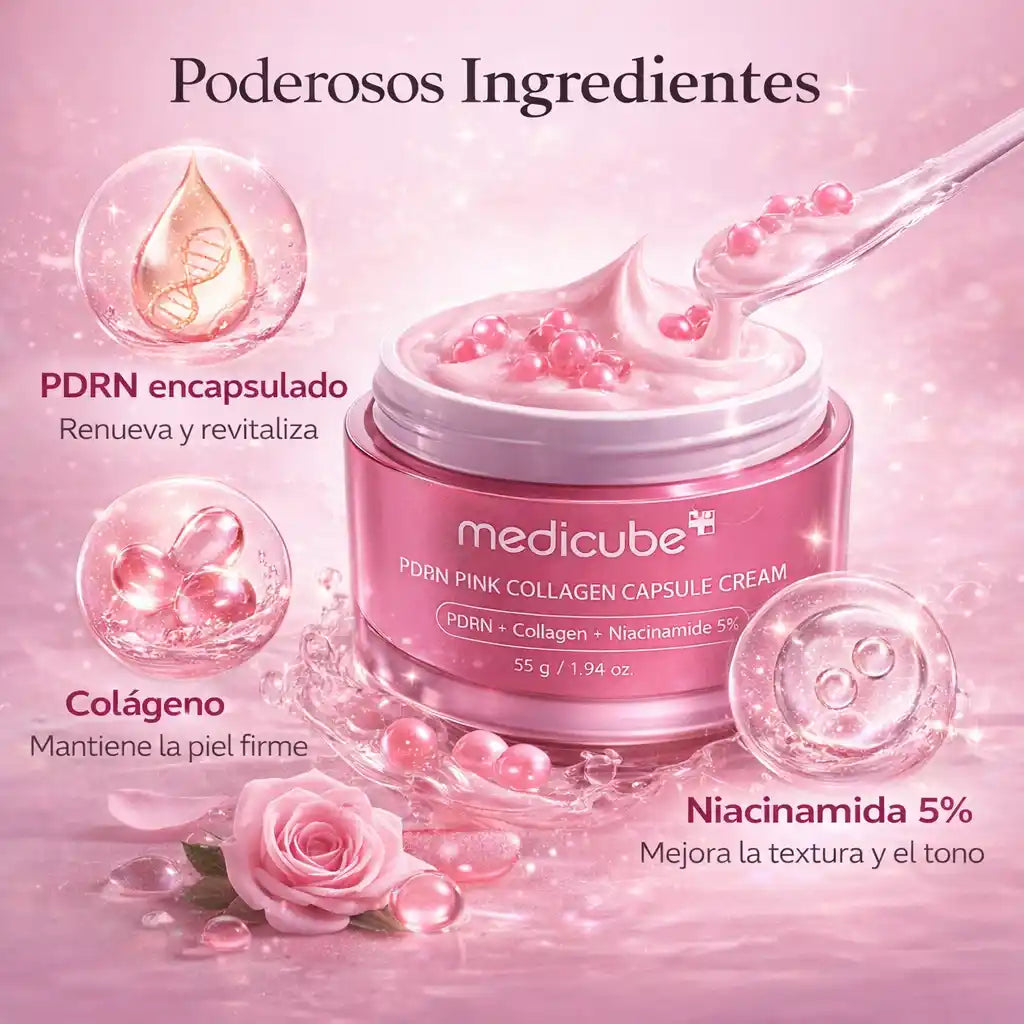 Medicube PDRN – Crema Facial en Cápsulas Activas - Incluye obsequio especial por tiempo limitado