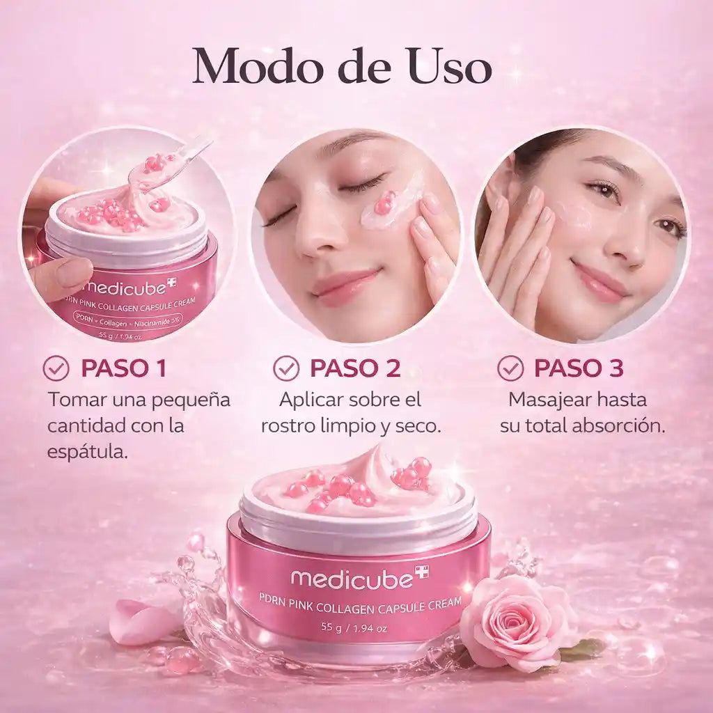 Medicube PDRN – Crema Facial en Cápsulas Activas - Incluye obsequio especial por tiempo limitado