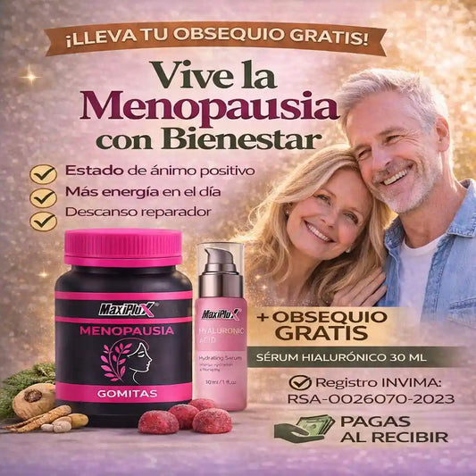 GOMAS MENOPAUSIA + OBSEQUIO SERUM HYALURONIC