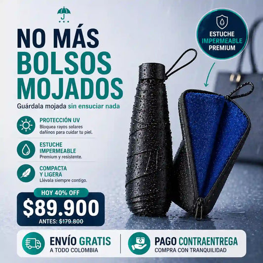 MINI GUPPY SOMBRILLA Protección UV + ESTUCHE IMPERMEABLE
