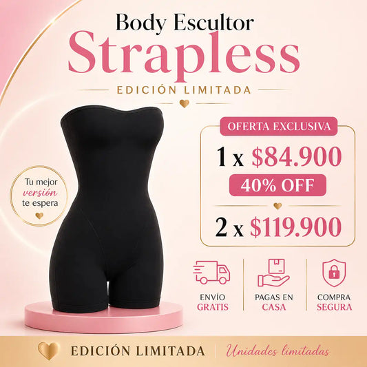 Body Escultor Strapless Edición Limitada COLOR NEGRO