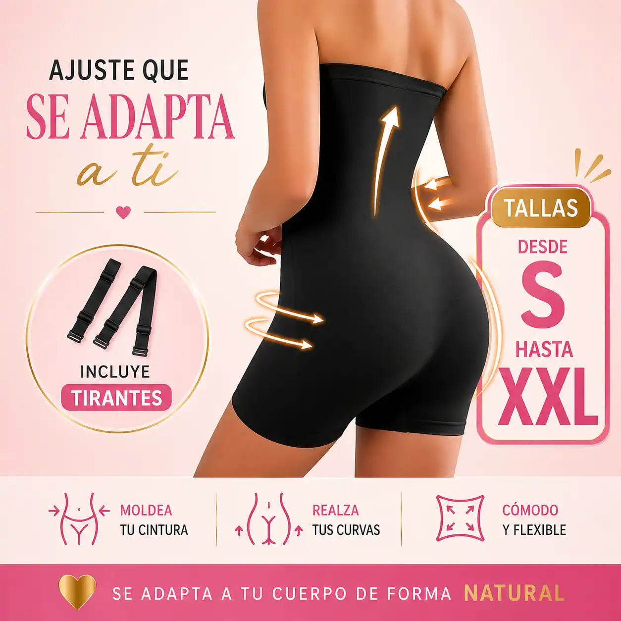 Body Escultor Strapless Edición Limitada COLOR NEGRO