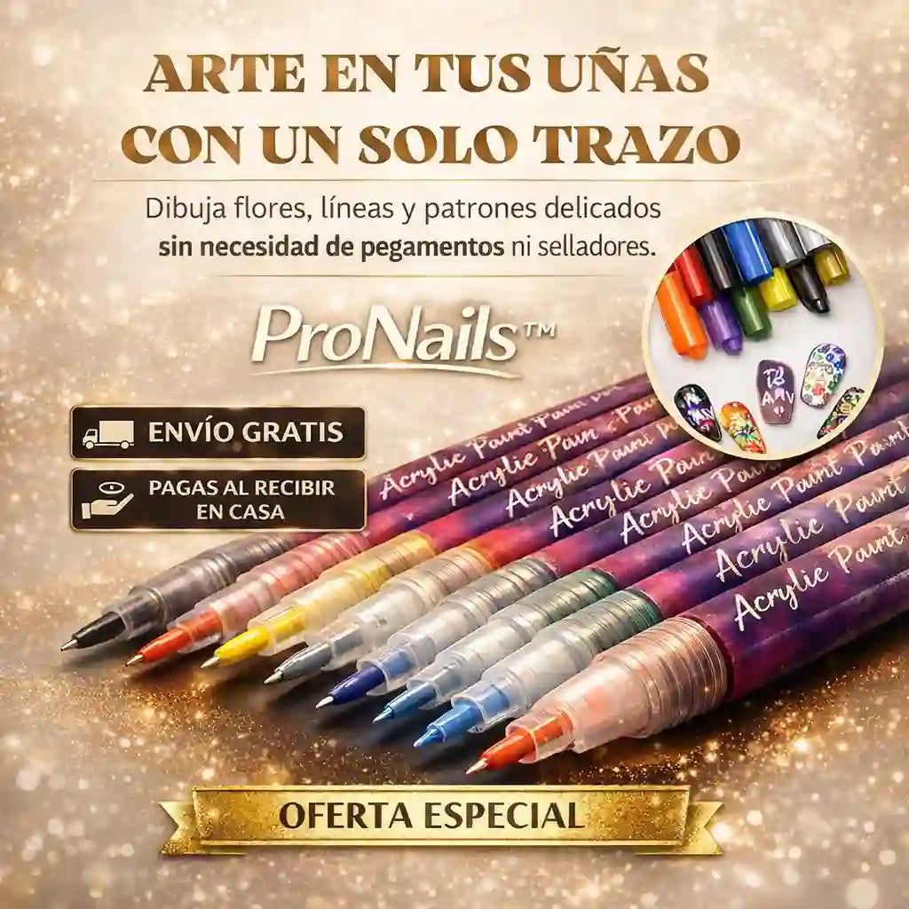 ProNails™ – Marcadores para Decorar Uñas X 12 UNDS