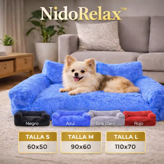 NidoRelax™ CAMA MASCOTAS ANTIESTRES TIPO SOFA