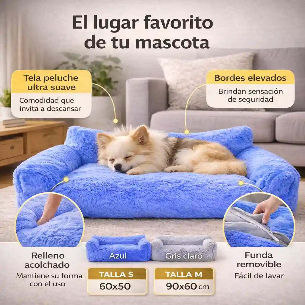 NidoRelax™ CAMA MASCOTAS ANTIESTRES TIPO SOFA