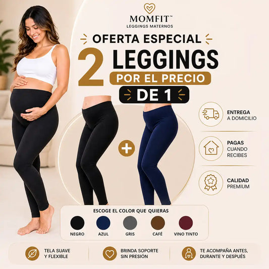 MOMFIT™ COMBO X2 Unidades Leggings Materno