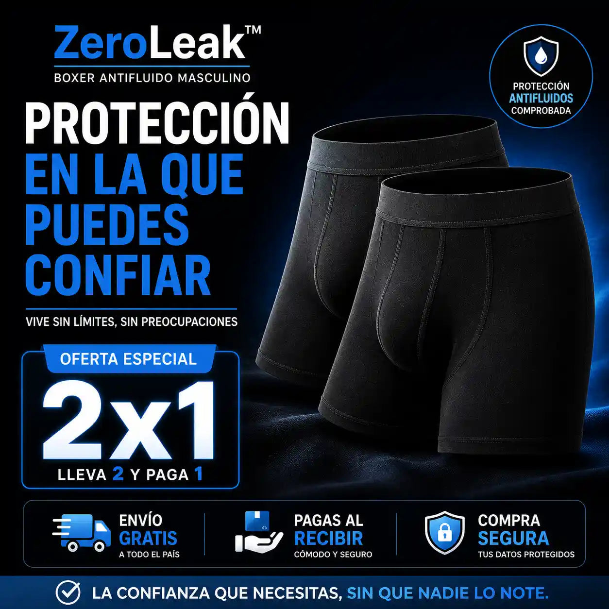 ZeroLeak™ Boxer Incontinencia Masculino
