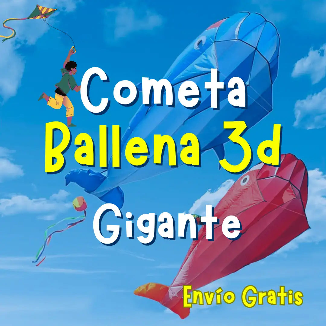 Cometa Ballena 3D Gigante