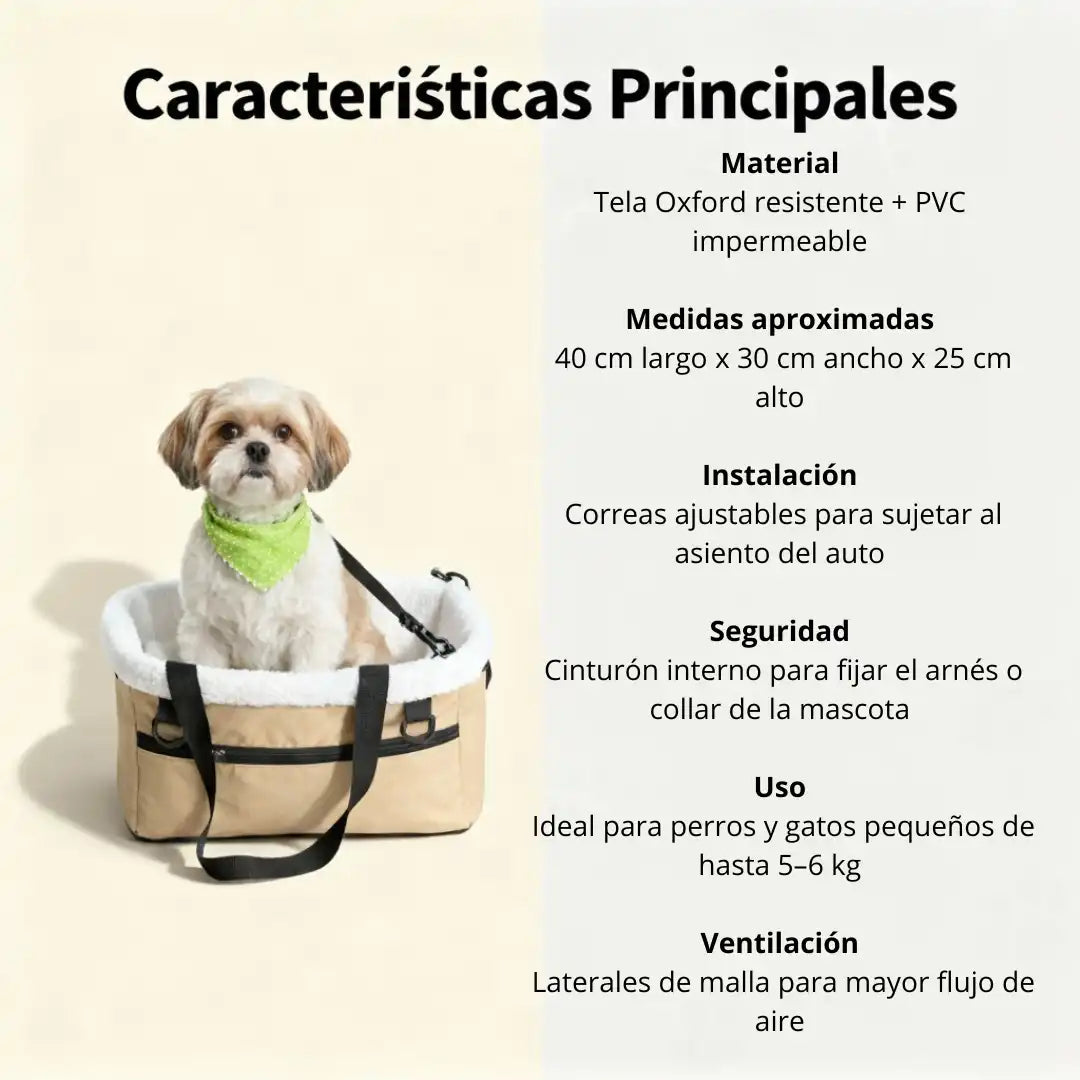 PeluditoTravel™ Asiento Plegable de Mascotas