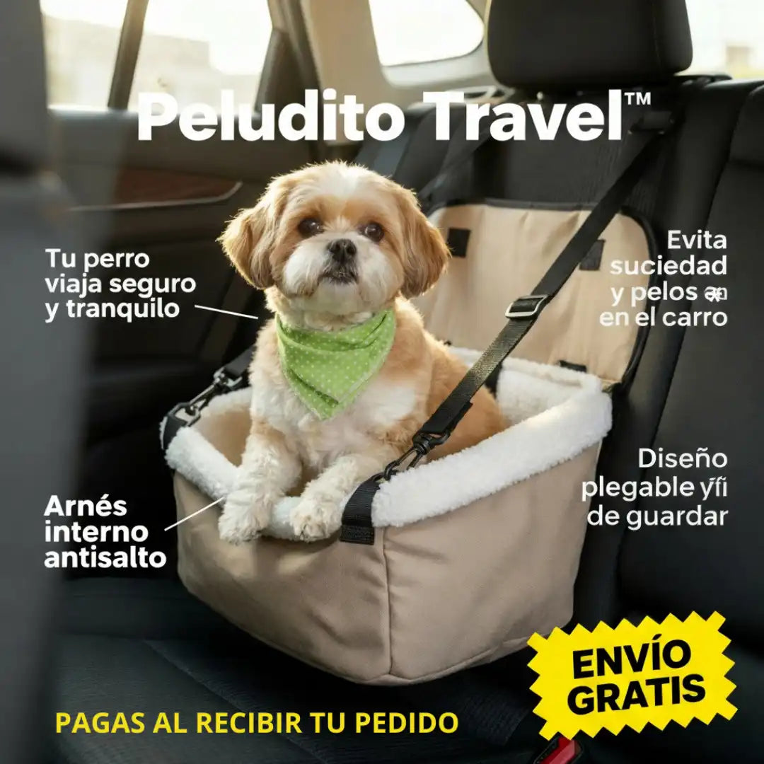 PeluditoTravel™ Asiento Plegable de Mascotas