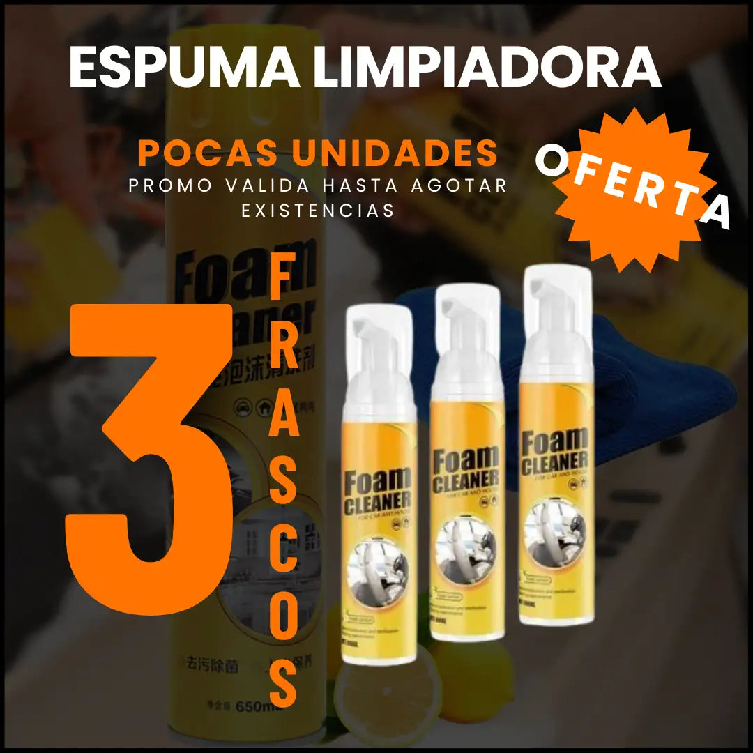 Espuma Limpiadora X3