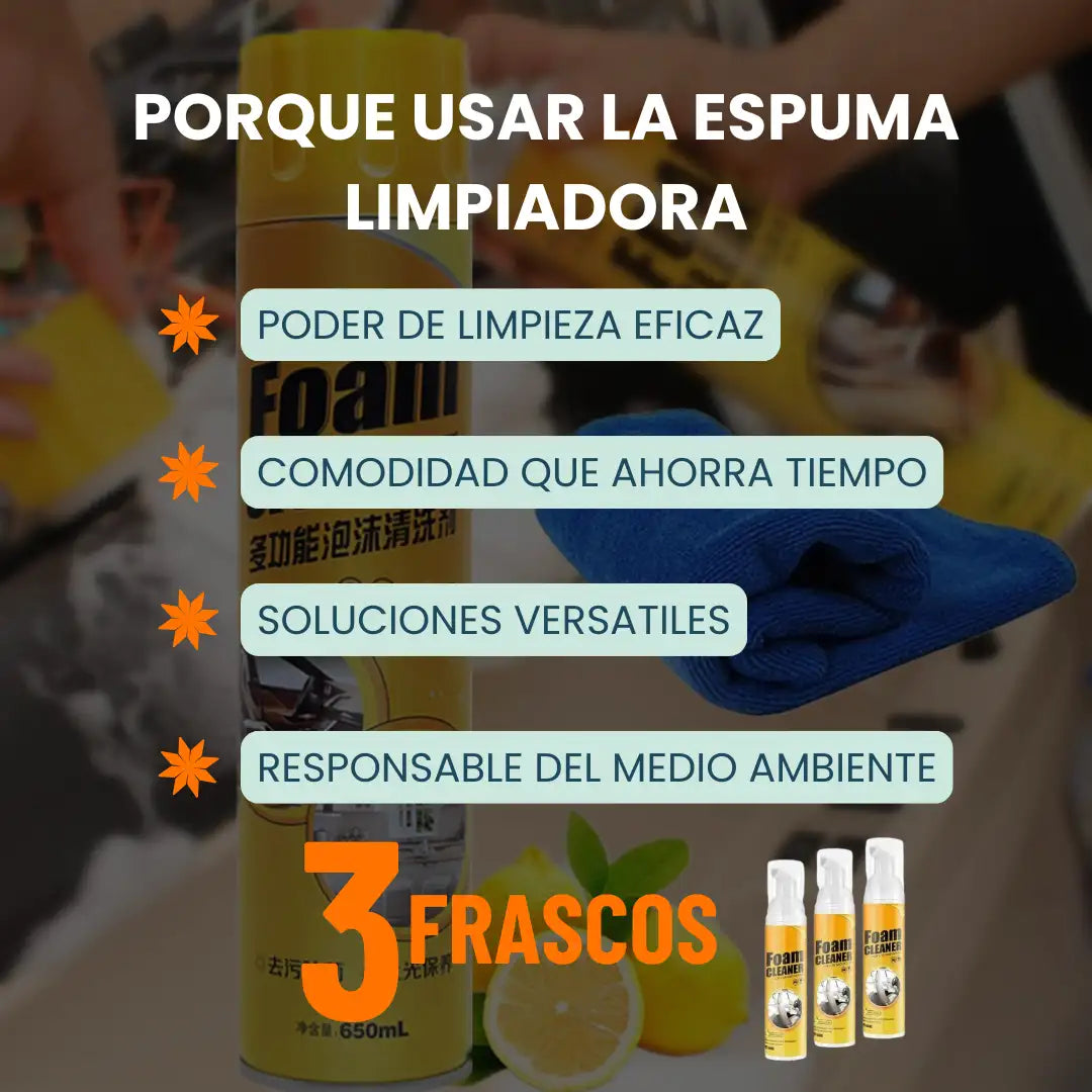 Espuma Limpiadora X3