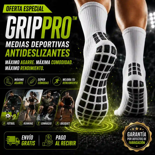 GripPro™ | Media Deportiva Antideslizante X3 PARES