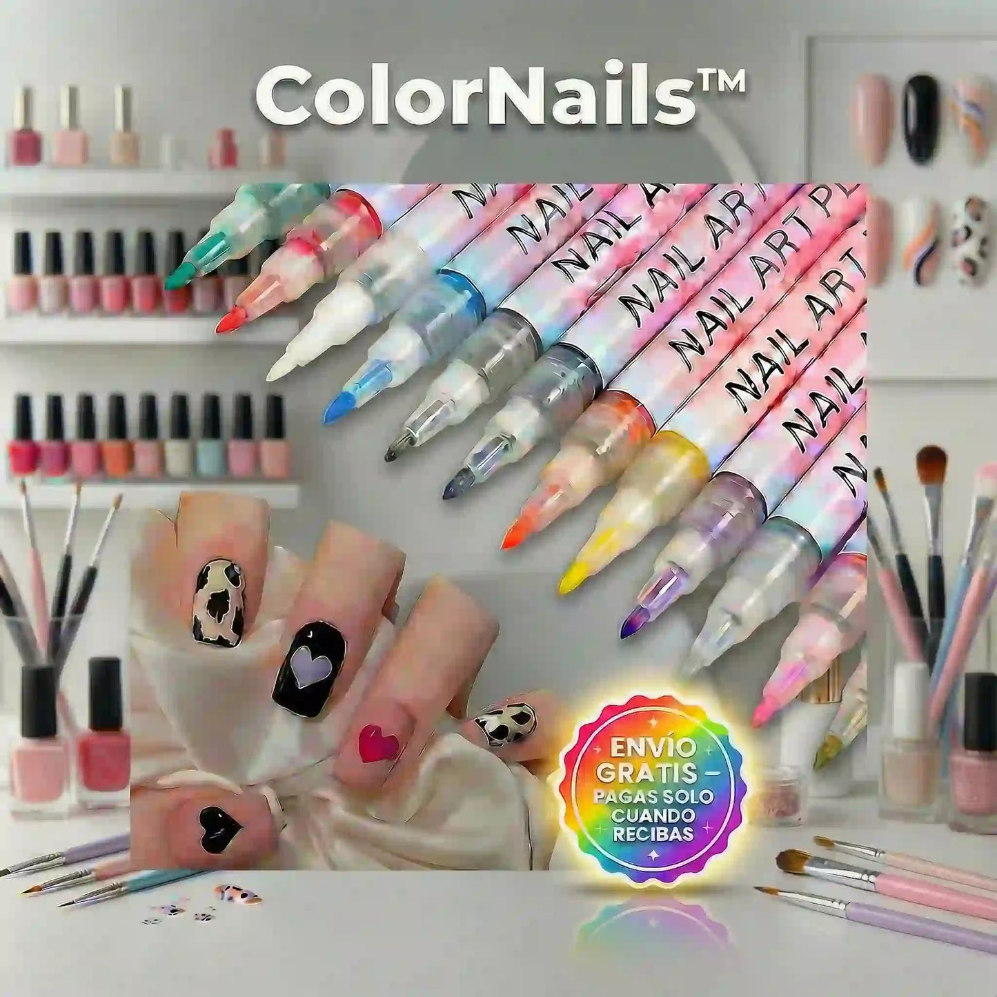 ColorNails™ Marcadores de uñas x12