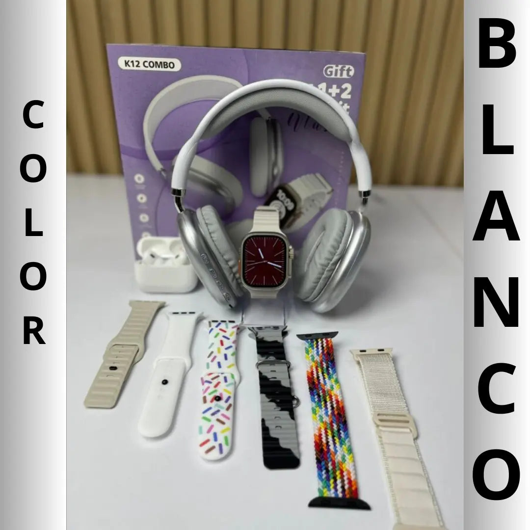 Combo SmartWatch Con Accesorios K12