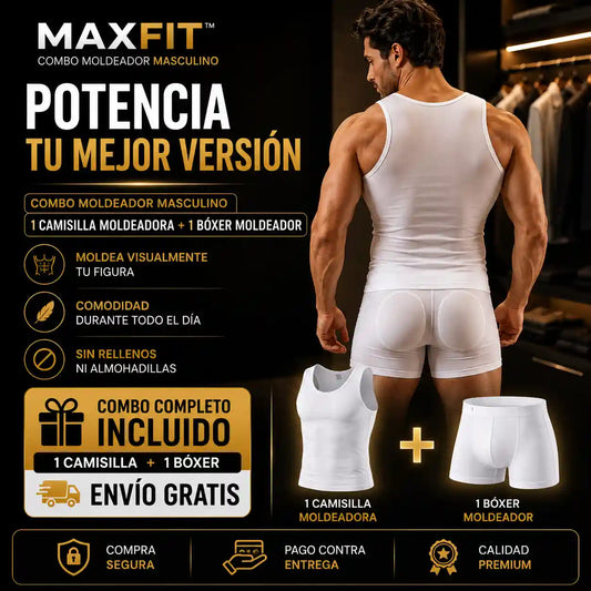 MAXFIT™ | Bóxer Levanta Cola + Camisilla Premium