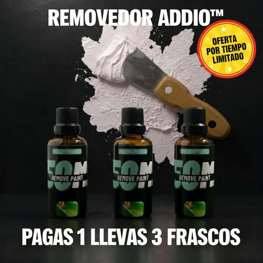 REMOVEDOR ADDIO™ PAGAS 1 LLEVAS 3 FRASCOS