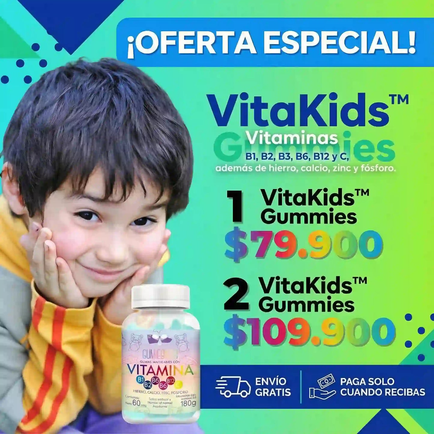 VitaKids™ Gummies Multivitamínico en gomas para niños