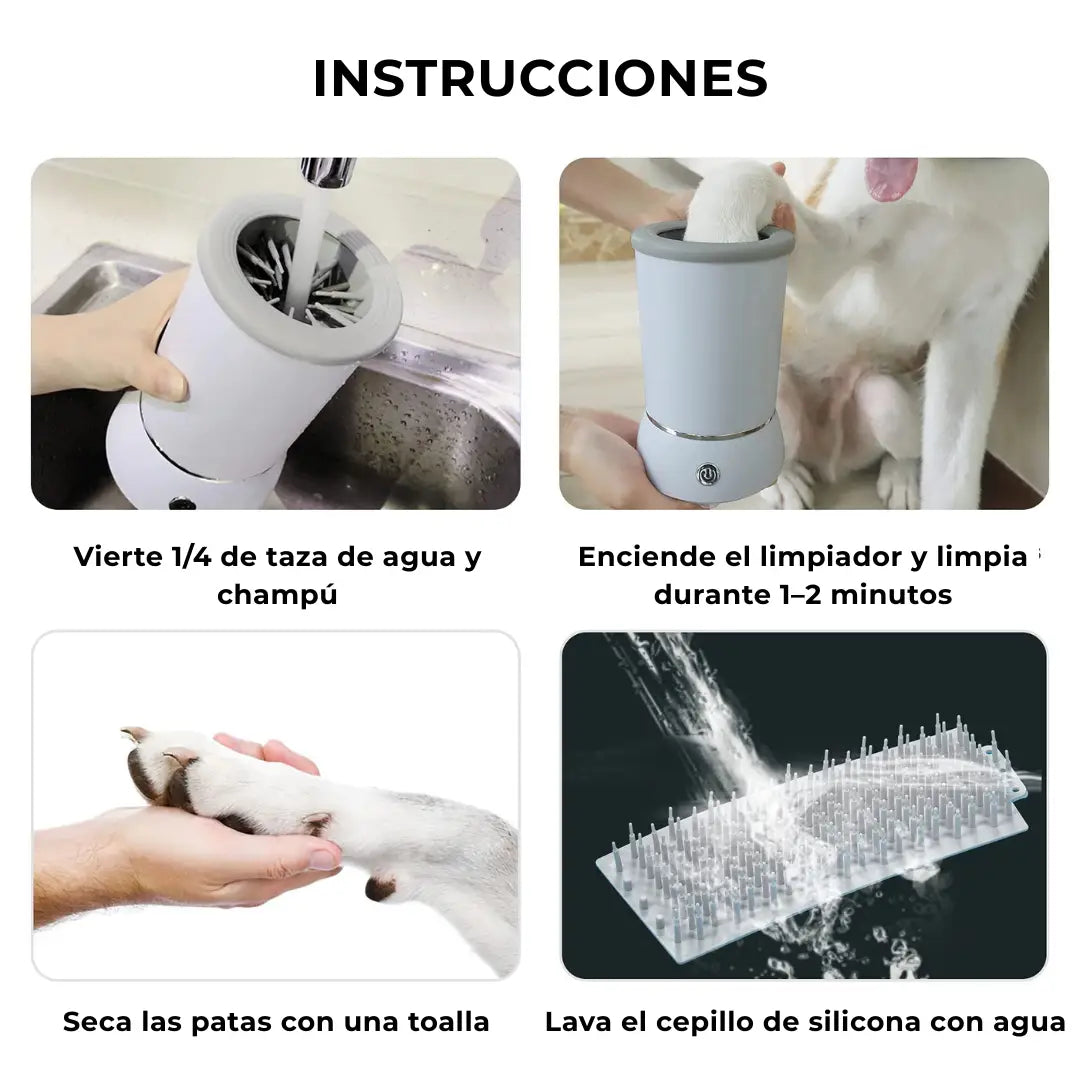 Patitas Fresh™ Limpiador Eléctrico para Mascotas
