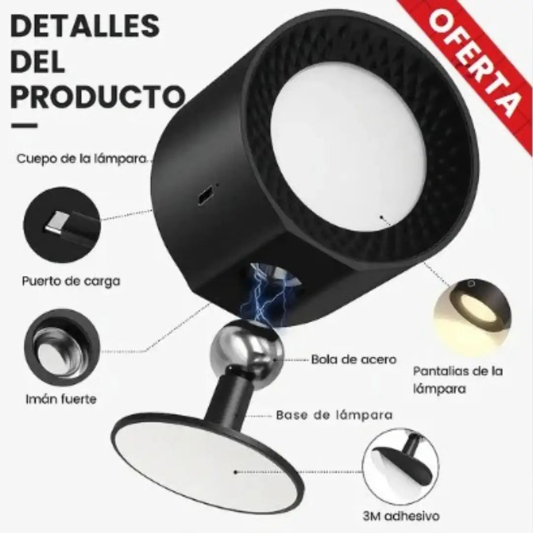 LuminaGo™ – Lámpara LED inalámbrica con control remoto. ¡Llévate 2 por $99.900!