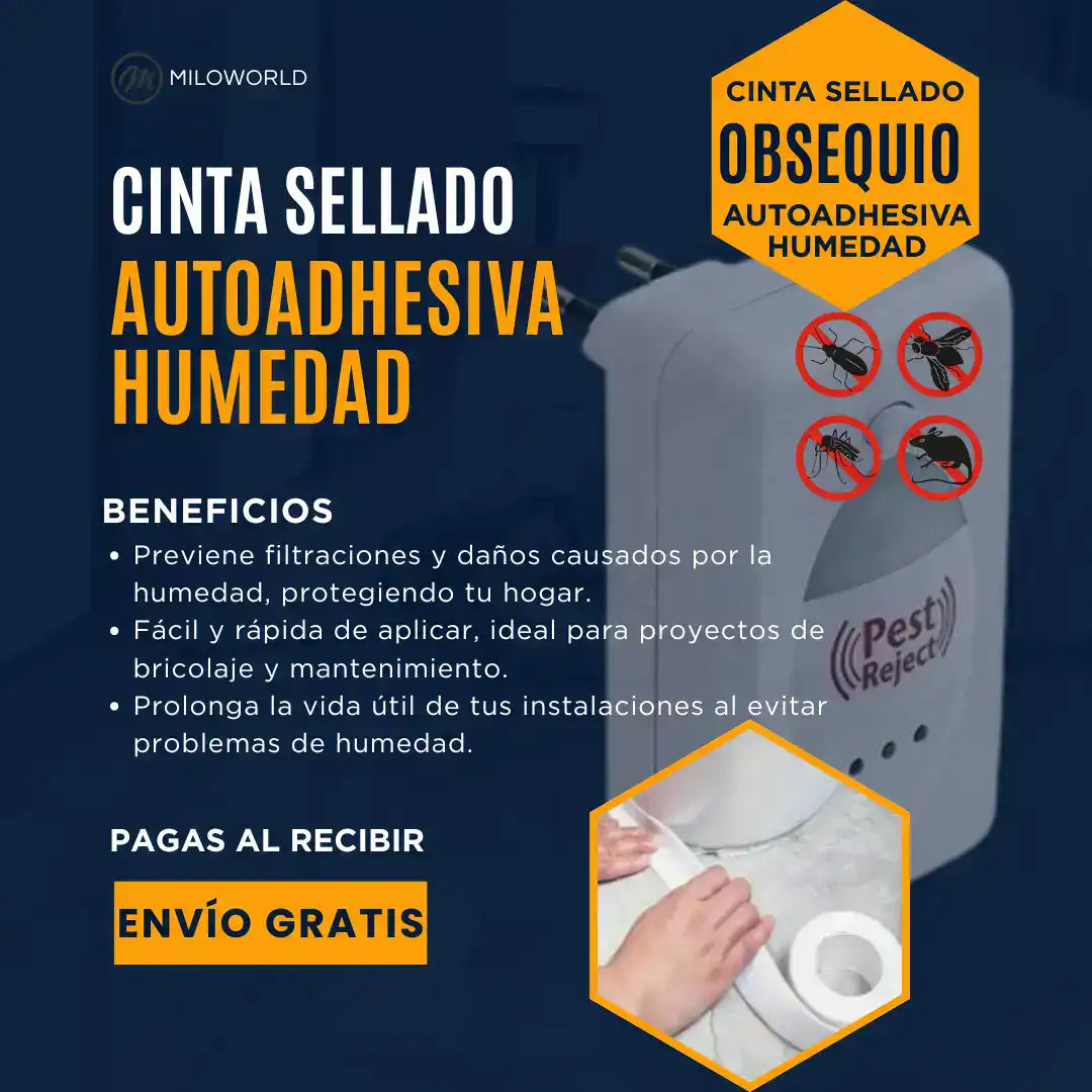 Repelente de Insectos Ultrasonico Gratis Cinta para Humedad
