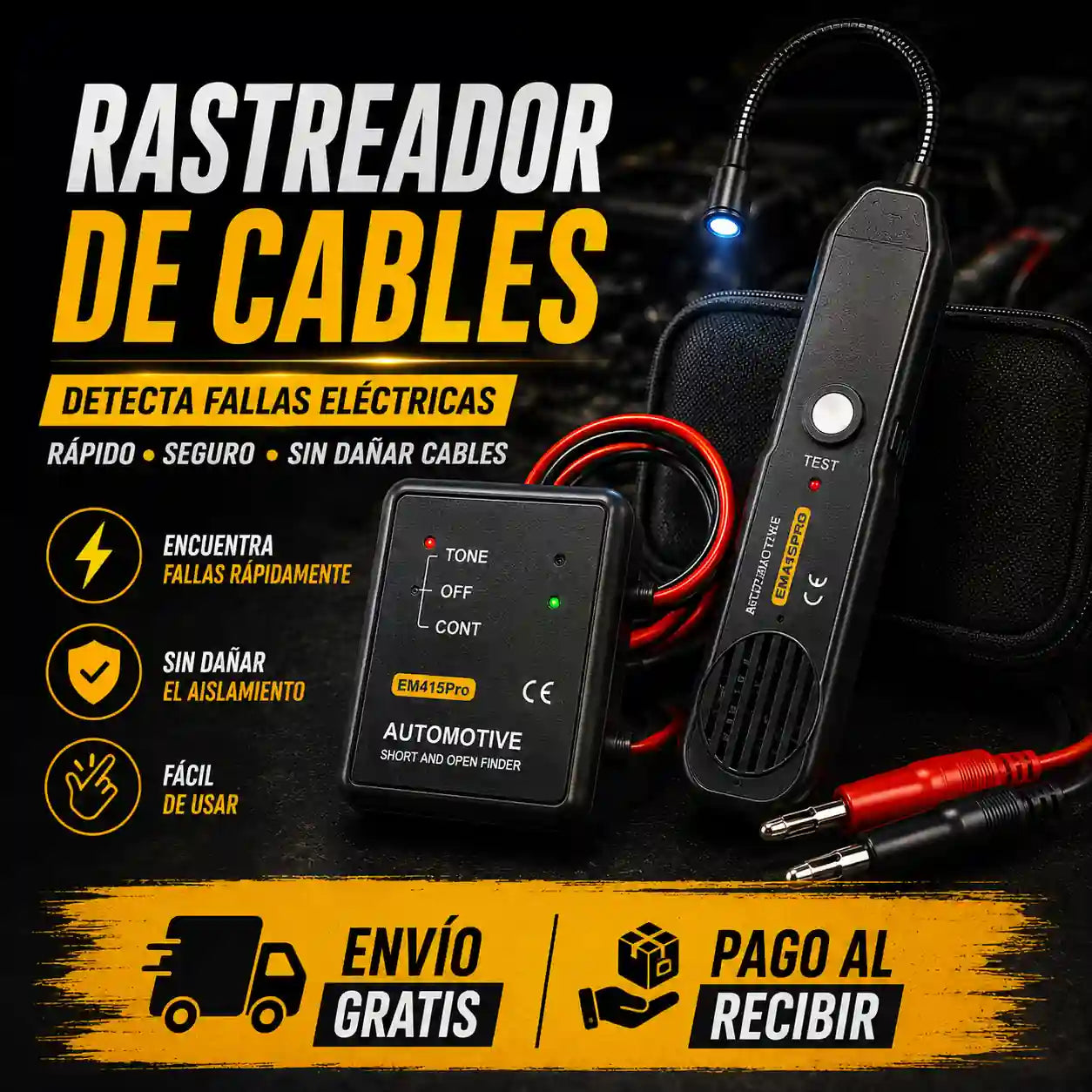 Rastreador Cables y Comprobador Circuito