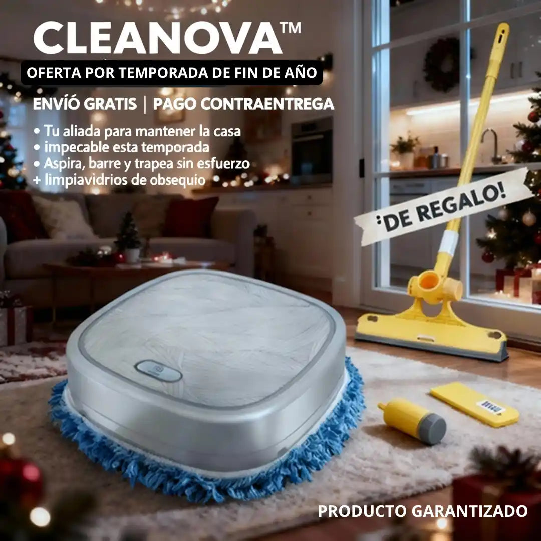 CLEANOVA™ | Aspira, barre y trapea sin esfuerzo + OBSEQUIO 🎁