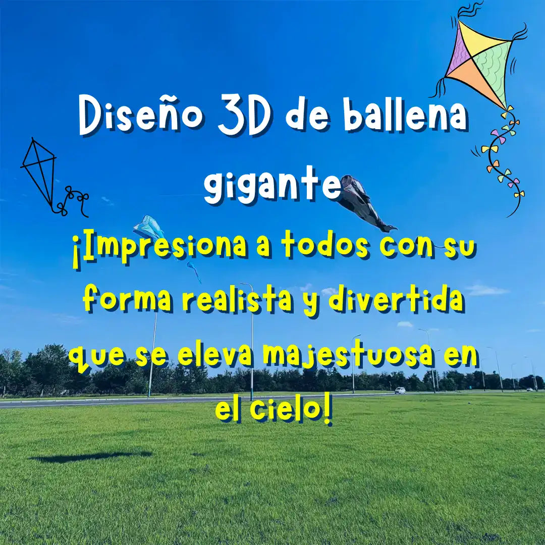 Cometa Ballena 3D Gigante