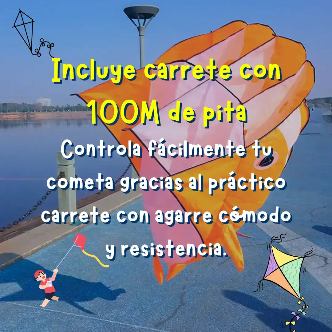 Cometa Ballena 3D Gigante