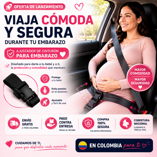 Maternia™  Viaja segura sin presión en el abdomen.