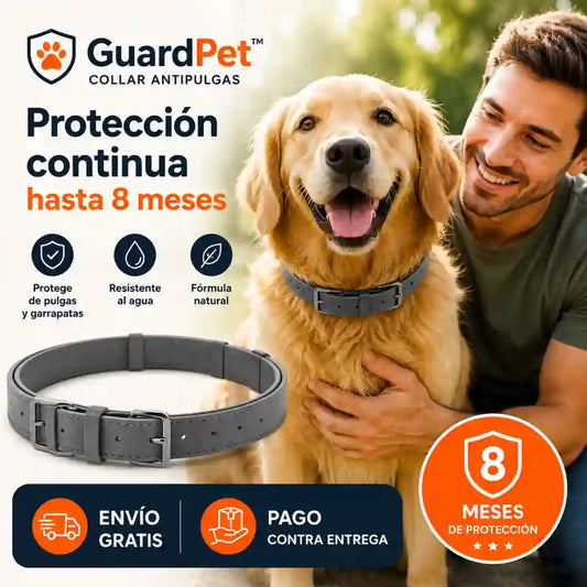 Collar GuardPet™ – Protección Natural contra Pulgas y Garrapatas