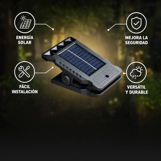Luz LED Clip con Sensor y Carga Solar