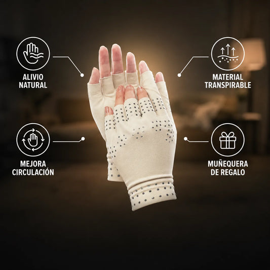 AlivioMax™ — Guantes de Terapia Magnética + Muñequera de Regalo
